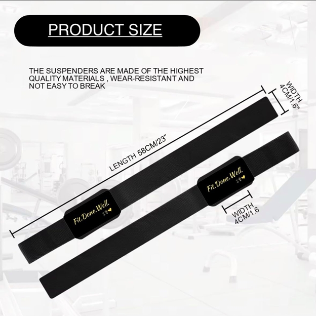 Fit.Done.Well. Lifting Wrist Straps thumbnail 3