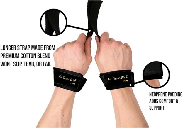 Fit.Done.Well. Lifting Wrist Straps thumbnail 5